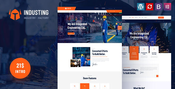 Industing - Factory & Business WordPress Theme