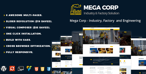 Industrial WordPress Theme