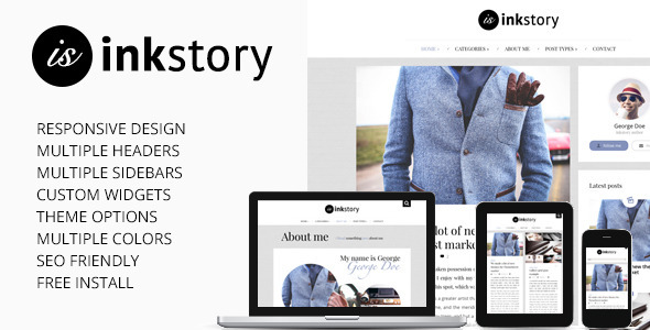 InkStory - Personal, News, Blog Wordpress Theme