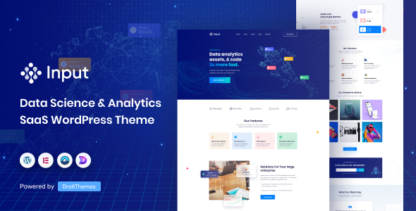 Input - Data Science & Analytics SaaS WordPress Theme