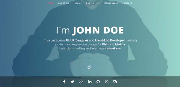 Intima - Resume & Portfolio WordPress Theme 