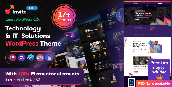 Invite - IT Solutions & Technology WordPress Theme