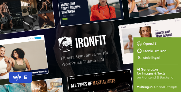 Ironfit - Fitness, Gym and Crossfit WordPress Theme