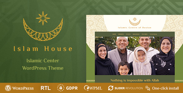 Islam House - Mosque and Religion WordPress Theme