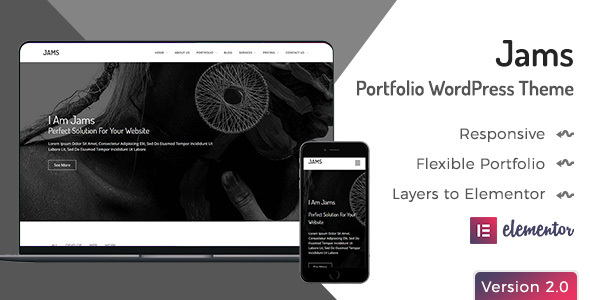 Jams - Minimal Portfolio WordPress Theme