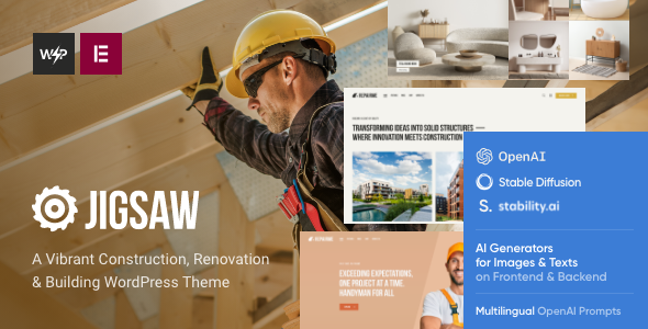 Jigsaw - Building & Construction WordPress Theme