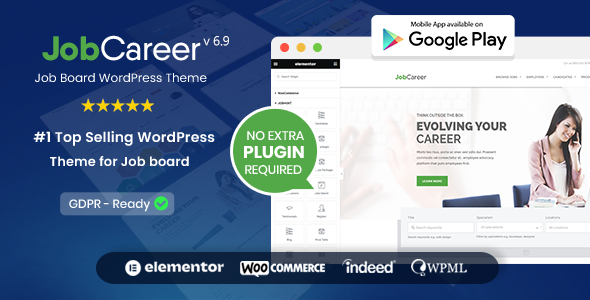 JobCareer | Job Board Responsive WordPress Theme