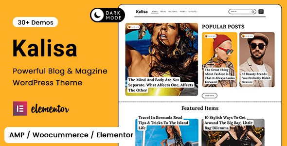 Kalisa | Blog & Magazine WordPress Theme