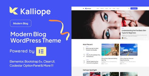 Kalliope - Modern Blog WordPress Theme