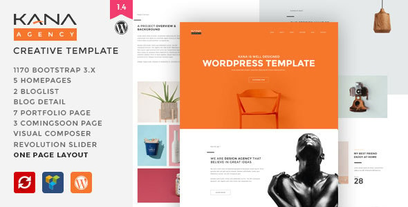 Kana - Creative Agency WordPress Theme