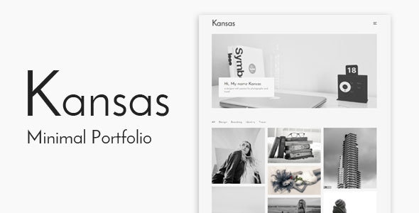 Kansas - Minimal Portfolio WordPress Theme