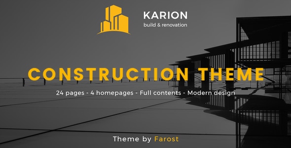 Karion - Construction & Building WordPress Theme