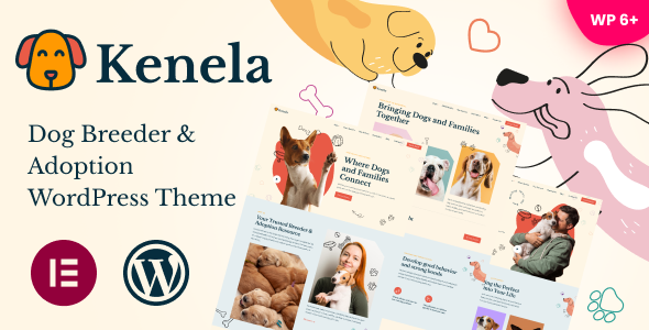 Kenela - Dog Breeder & Adoption WordPress Theme