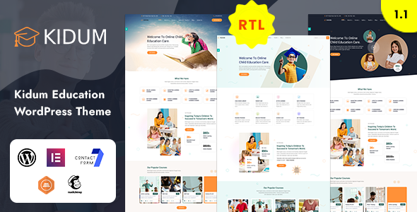 Kidum - LMS & Education WordPress Theme