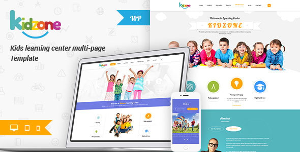 Kidzone - Children Kindergarten Wordpress Theme