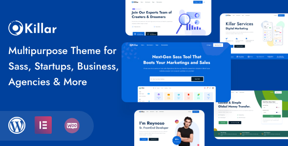 Killar - Multipurpose WordPress theme for SaaS Startup Business & Agency