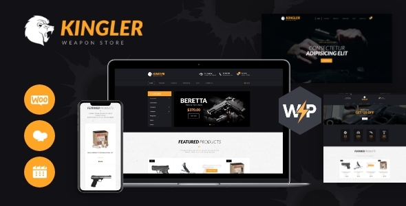 Kingler | Weapon Store & Gun Training WordPress Theme