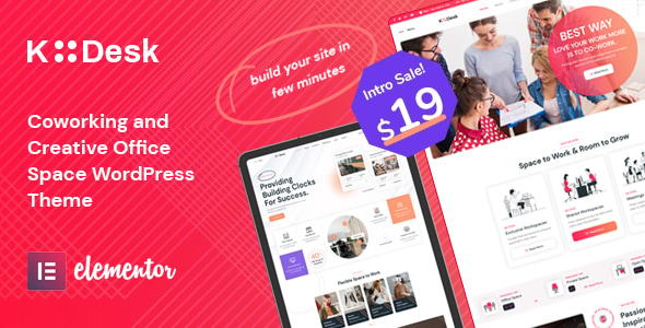 Kodesk - Coworking and Office Space WordPress Theme