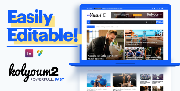 Kolyoum - Creative Blog & News WordPress Theme