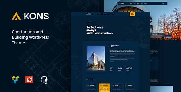 Kons - Construction and Building WordPress Theme