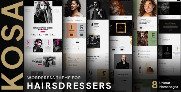 Kosa - Hairdresser & Beauty Salon WordPress Theme