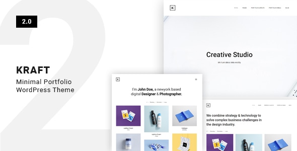 Kraft - Minimal Portfolio WordPress Theme