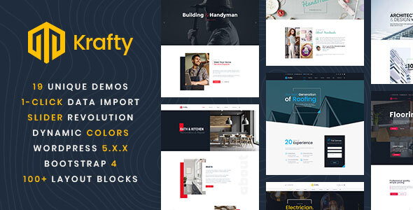 Krafty - Repair and Construction WordPress Theme