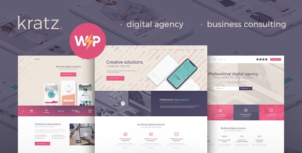 Kratz | Digital Agency Marketing and SEO WordPress Theme