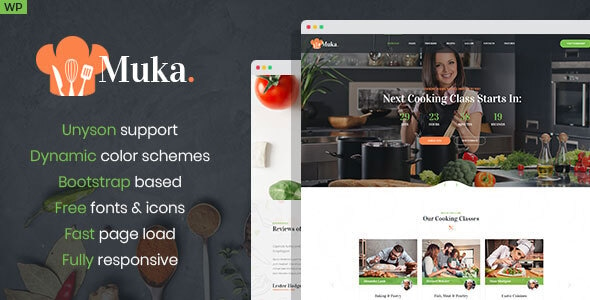 Kruton – Bakery and Cooking Classes WordPress Theme