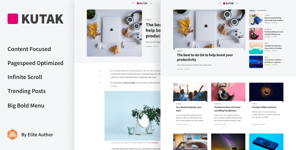 Kutak - Minimal Blog WordPress Theme