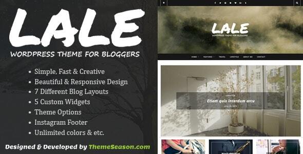 Lale - Responsive WordPress Theme For Bloggers