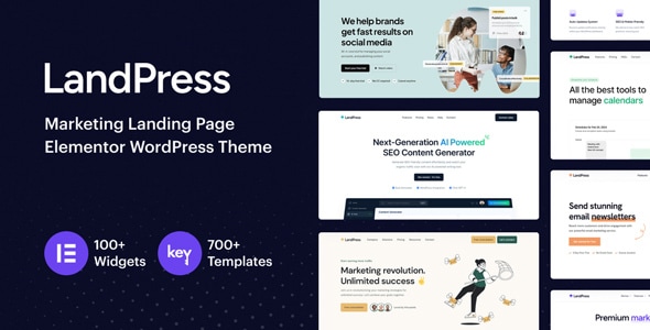 LandPress - Marketing Landing Page Elementor WordPress Theme