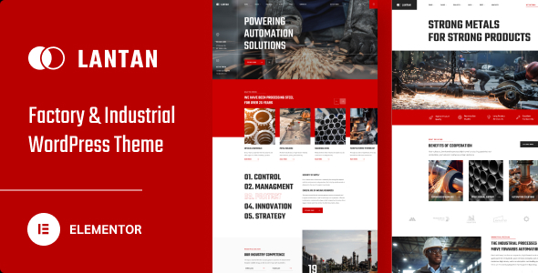 Lantan - Factory & Industrial WordPress Theme