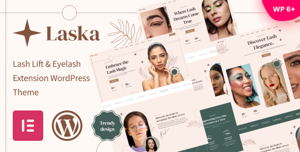 Laska - Lash Lift & Eyelash Extension WordPress Theme