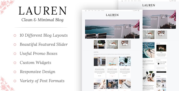 Lauren - Clean & Minimal Blog WordPress Theme