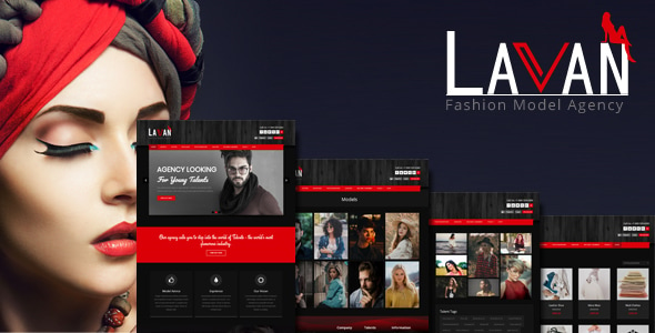 Lavan - Fashion Model Agency WordPress CMS Theme