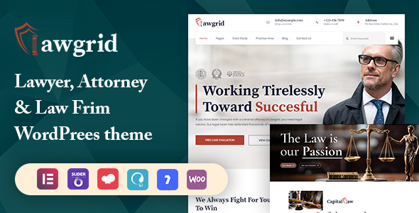 Lawgrid - Lawyer & Attorney WordPress Theme