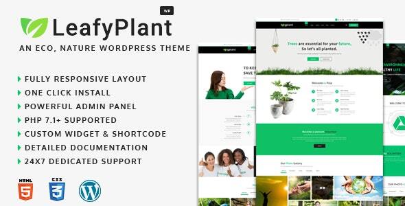 LeafyPlant - Multipurpose Environmental WordPress Theme