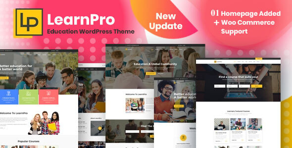 LearnPro - Online Course Education WordPress Theme