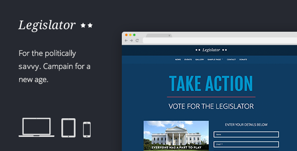 Legislator: Political WordPress Campaign