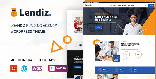 Lendiz - Loan & Funding Agency WordPress Theme