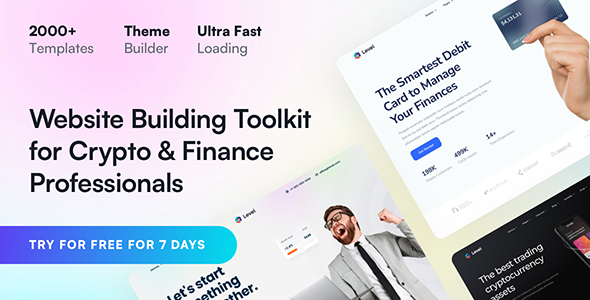 Level - Financial Technology & Crypto WordPress Theme