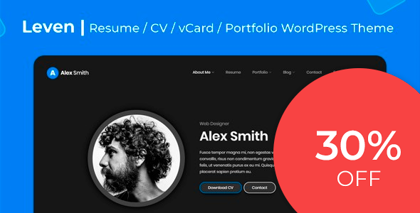 Leven - Resume Theme