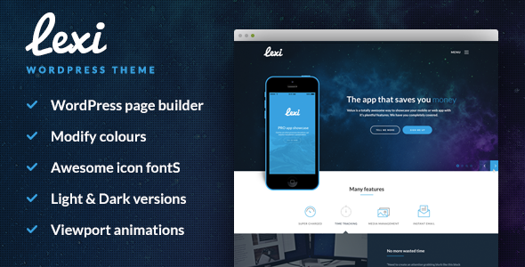 Lexi - Mobile App WordPress Theme