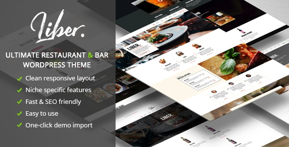 Liber - Ultimate Restaurant & Bar WordPress Theme