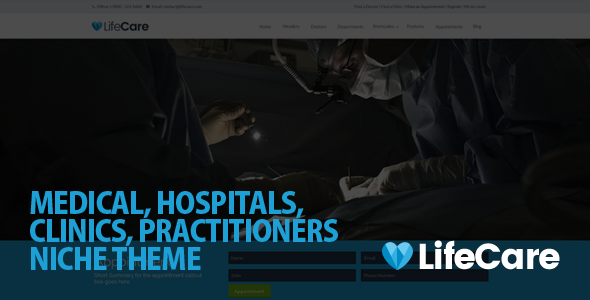 LifeCare - Responsive Medical WordPress Theme