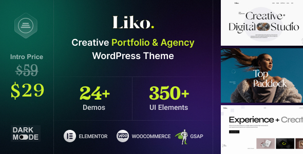 Liko - Creative Agency & Portfolio WordPress Theme