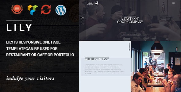 Lily | One Page Restaurant WordPress Theme