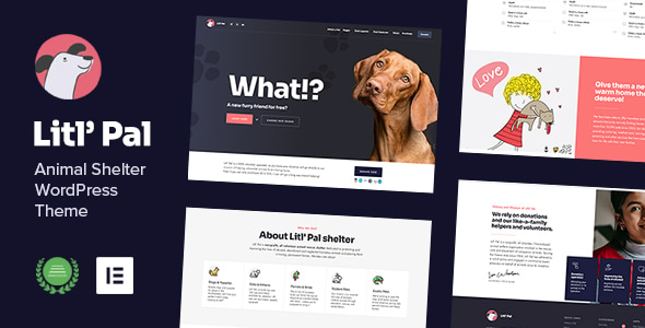 Litl' Pal - Animal Shelter & Charity WordPress Theme