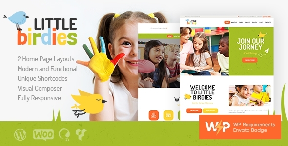 Little Birdies | Children Kindergarten WordPress Theme